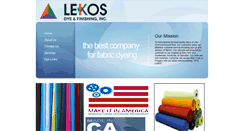 Desktop Screenshot of lekosdye.com