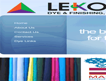 Tablet Screenshot of lekosdye.com